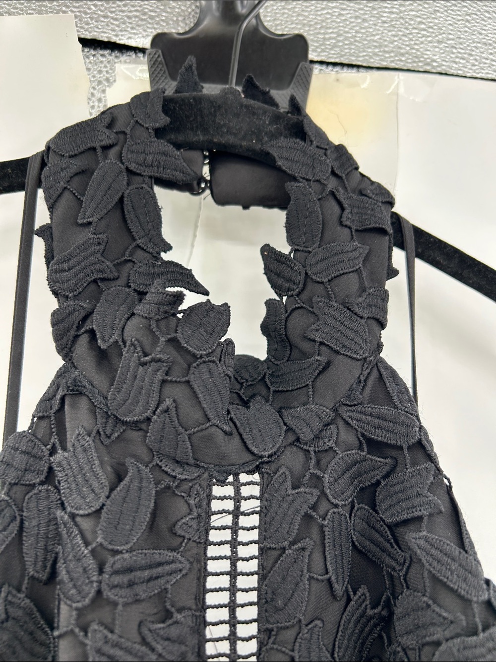 Bardot Gemma Halter Lace Sheath Dress in Black Size 4 NEW WITH TAGS - Picture 5 of 10